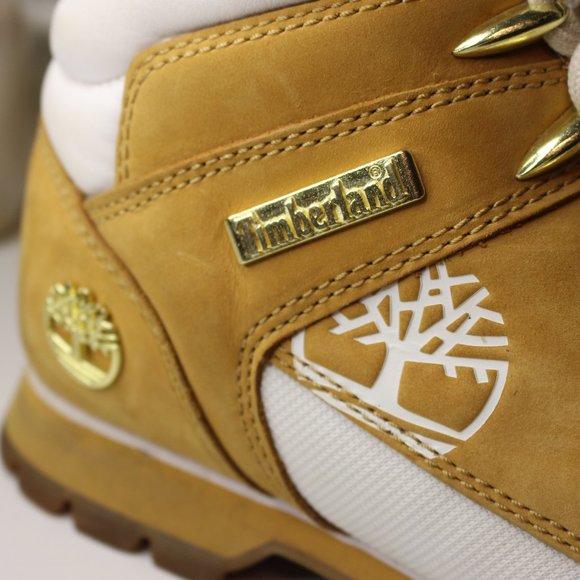 Euro Hiker Boot Timberland 8 Women Tan White READ - Picture 4 of 16